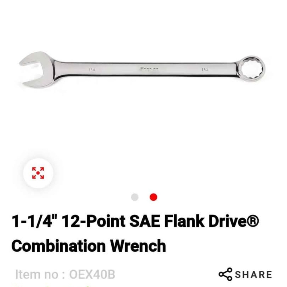 Snap-on 12-Point Combination Wrench OEX40B